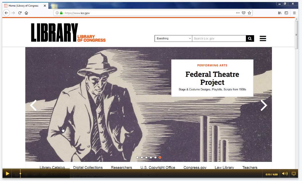 Library of Congress Instructional Tutorial