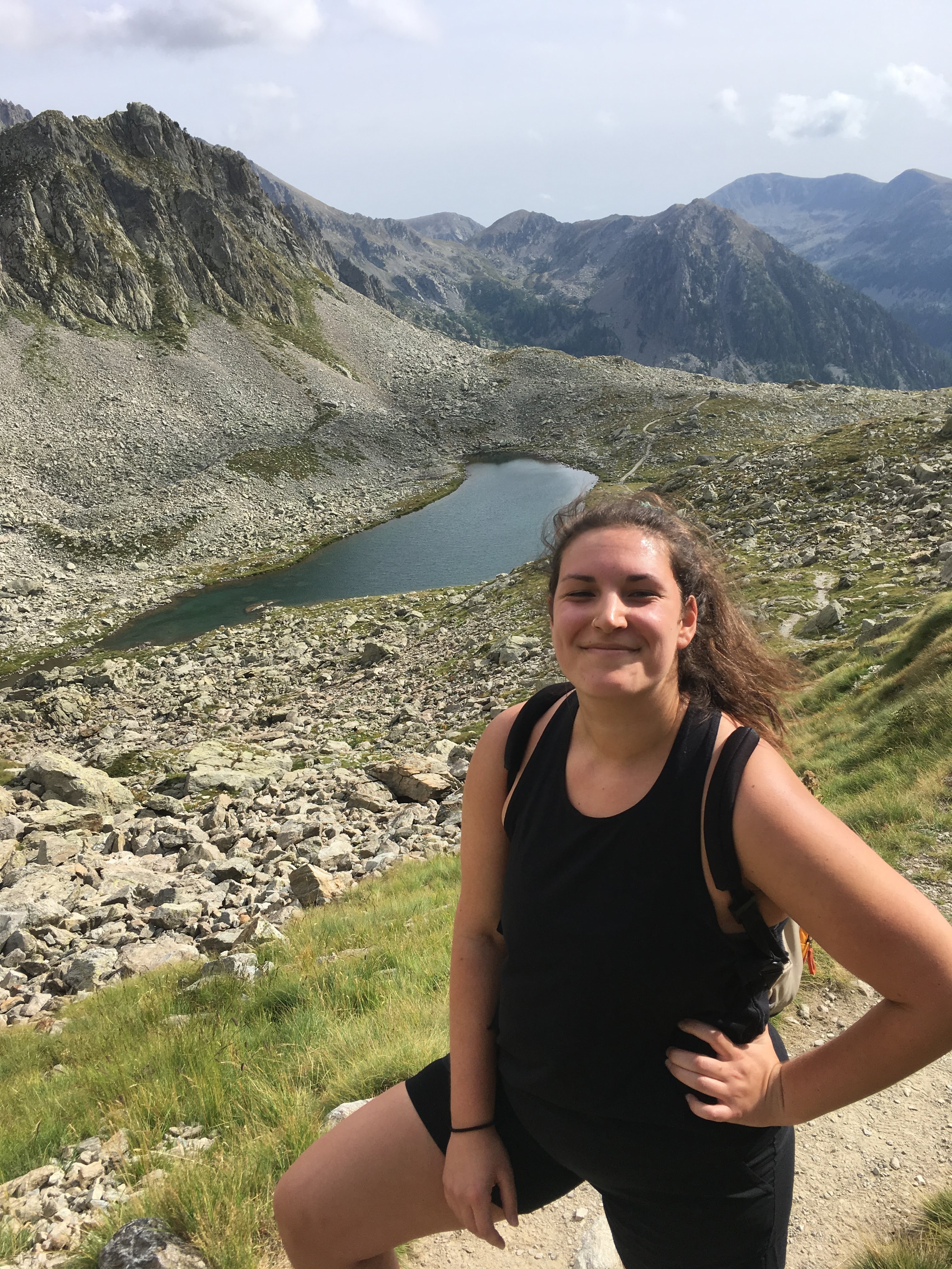 picture of me hiking in the Alps